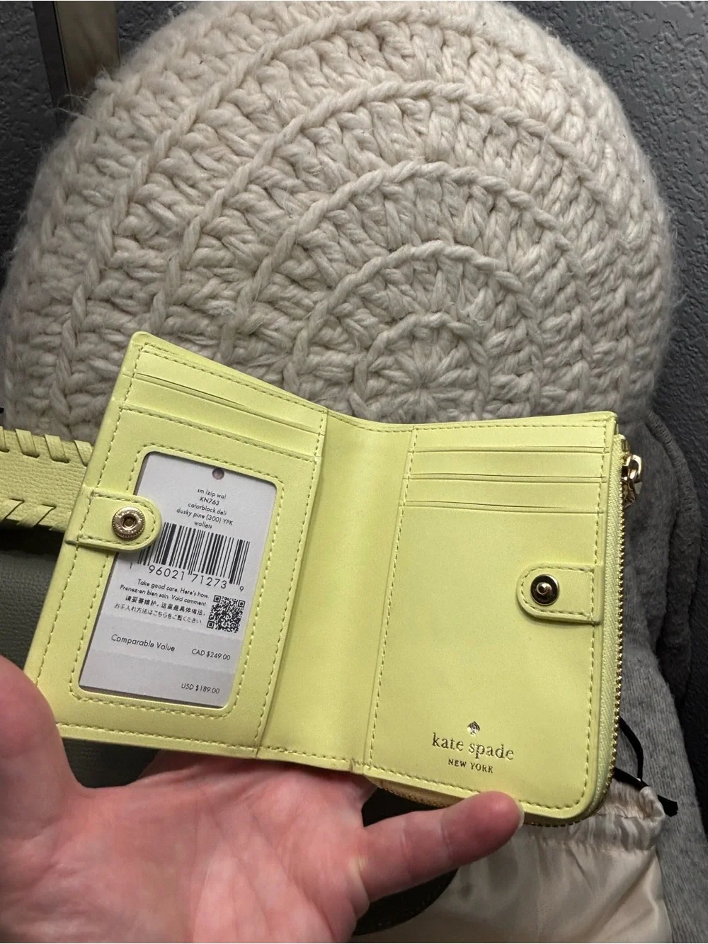 ♠️Kate Spade Quinn Floral Strap Shoulder Bag, Dusky Pine Multi & L-zip wallet